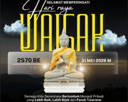 Selamat Hari Raya Waisak 2570 BE 31 Mei 2026