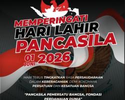 Selamat Memperingati Hari Lahirnya Pancasila 1 Juni 2026