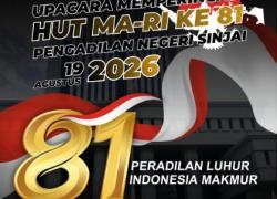 Upacara Dalam rangka memperingati Hari Ulang Tahun Mahkamah Agung Republik Indonesia ke-81